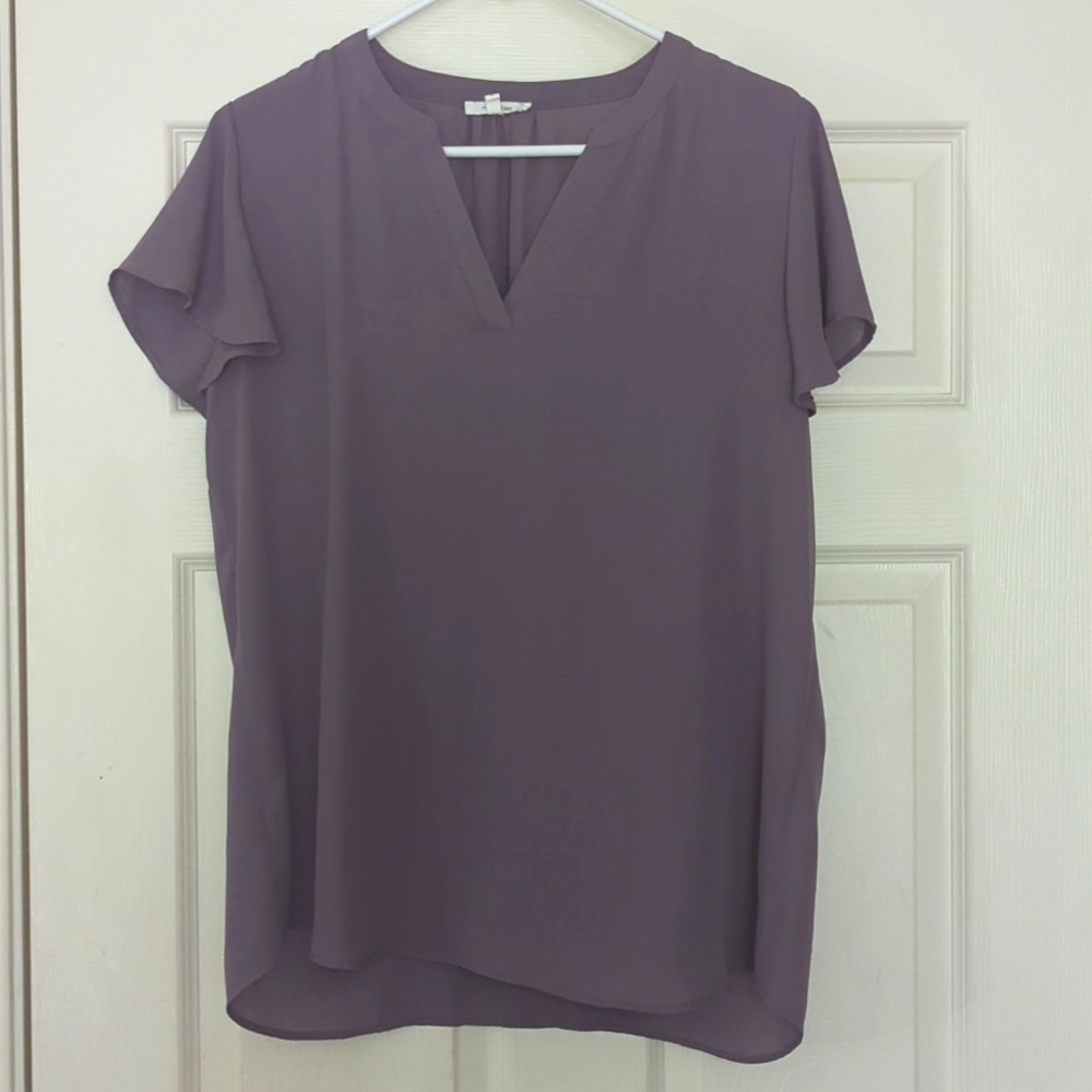 Maurices purple V neck blouse